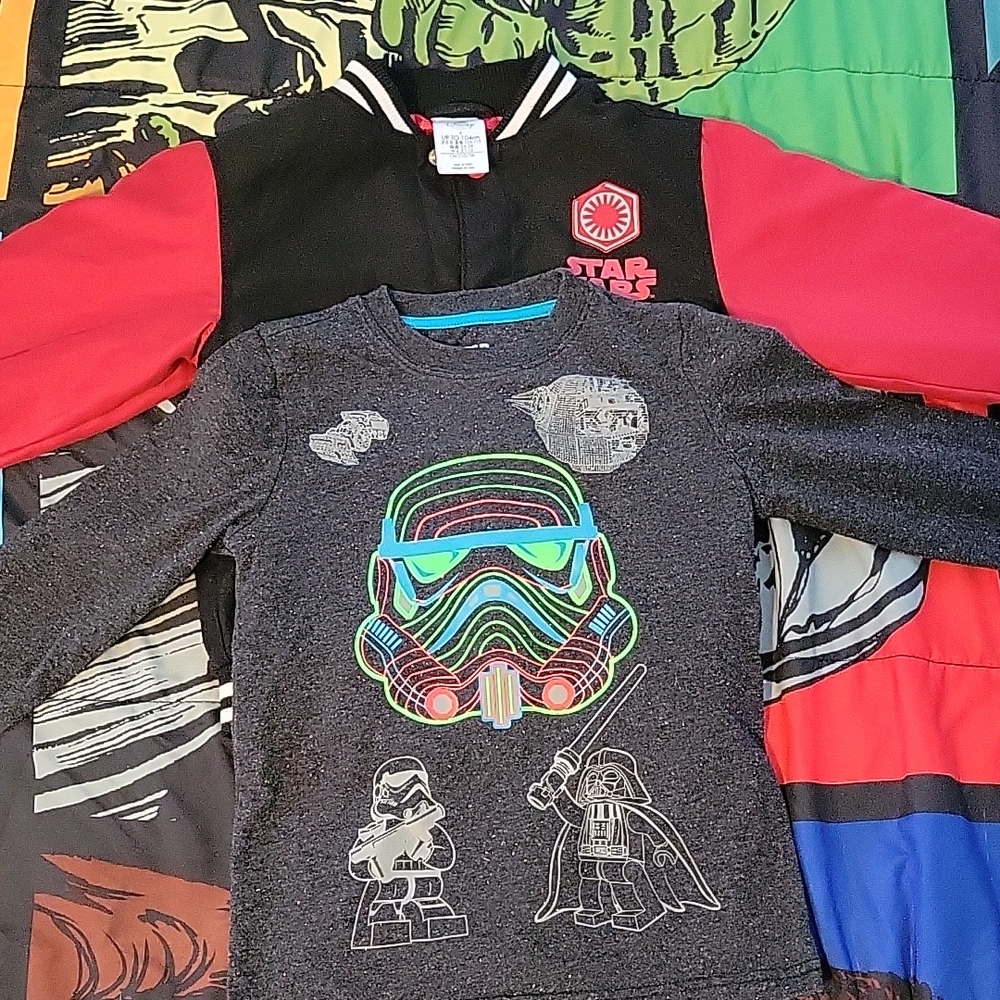 Boys Star Wars Jacket 4 & XS 4/5 shirt